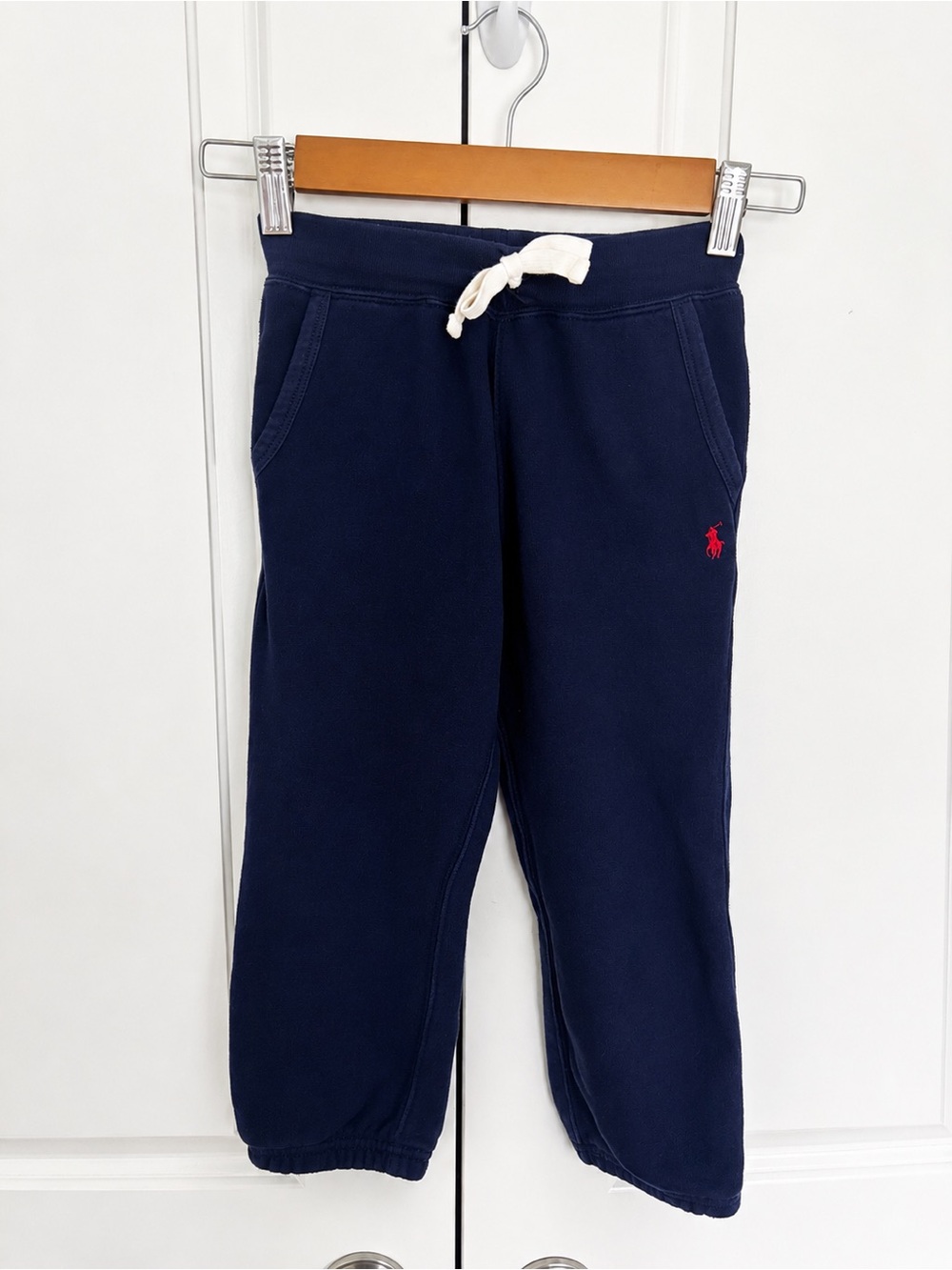 Polo by Ralph Lauren Navy Jogger Sweatpants with Red Pony